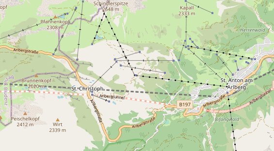 Restaurant auf Karte