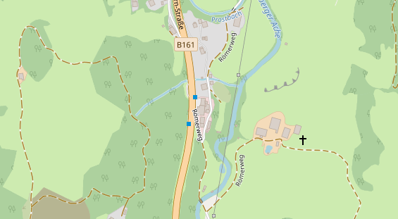 Restaurant auf Karte