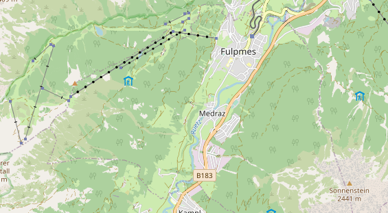 Restaurant auf Karte