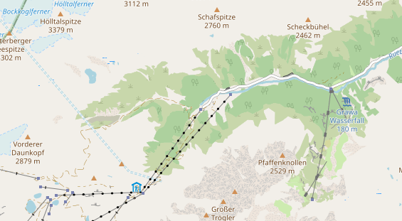 Restaurant auf Karte