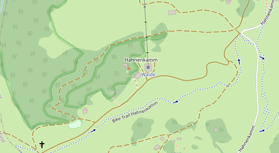 Restaurant auf Karte