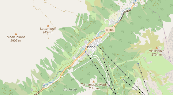 Restaurant auf Karte