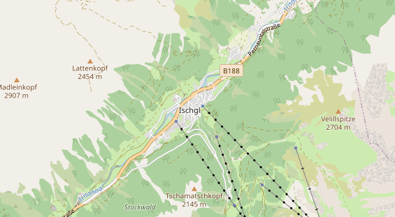 Restaurant auf Karte