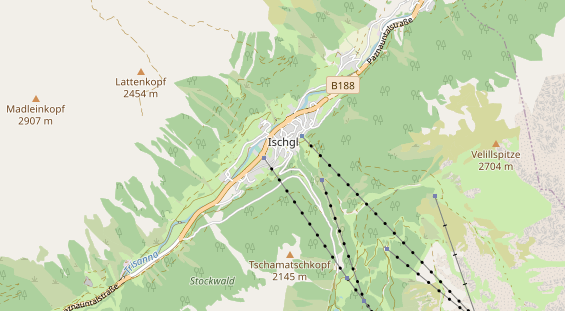 Restaurant auf Karte