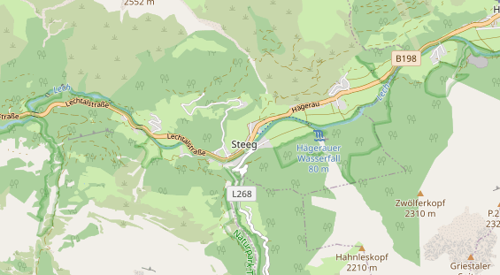 Restaurant auf Karte