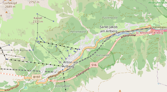 Restaurant auf Karte