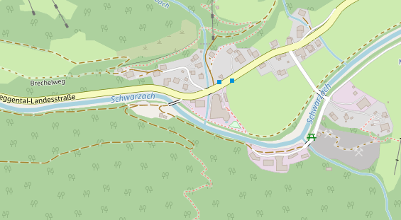 Restaurant auf Karte