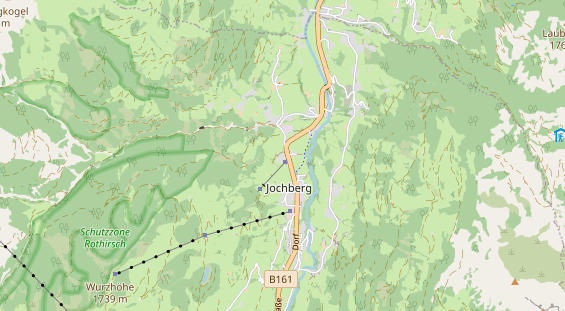 Restaurant auf Karte