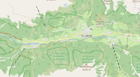 Restaurant auf Karte