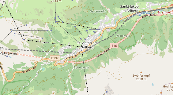 Restaurant auf Karte