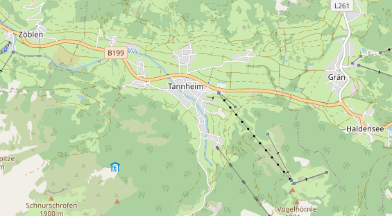 Restaurant auf Karte