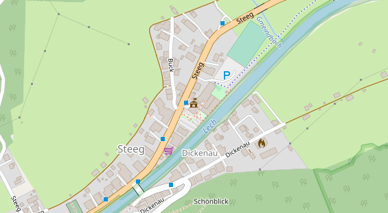 Restaurant auf Karte