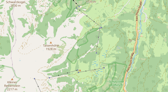 Restaurant auf Karte