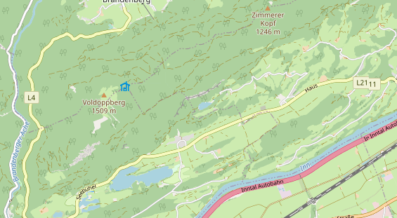 Restaurant auf Karte