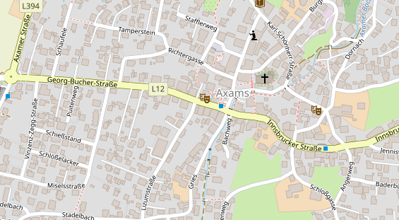 Restaurant auf Karte