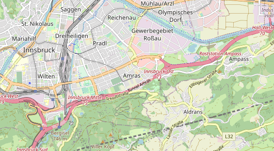 Restaurant auf Karte