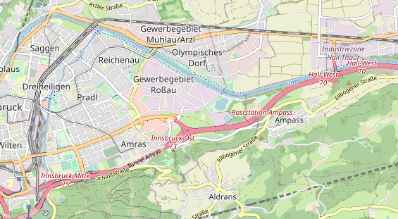 Restaurant auf Karte