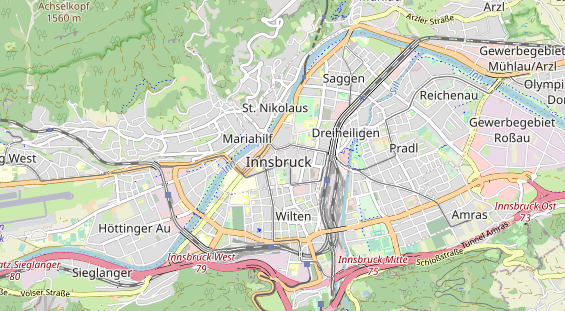 Restaurant auf Karte