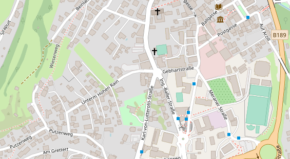 Restaurant auf Karte