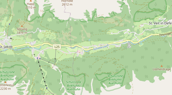 Restaurant auf Karte