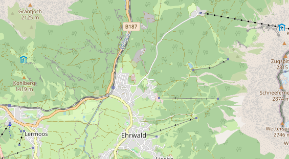 Restaurant auf Karte