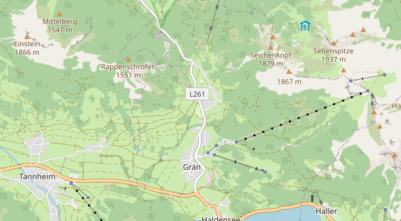 Restaurant auf Karte