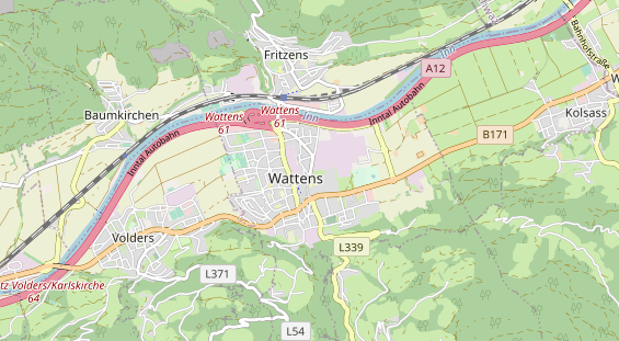 Restaurant auf Karte