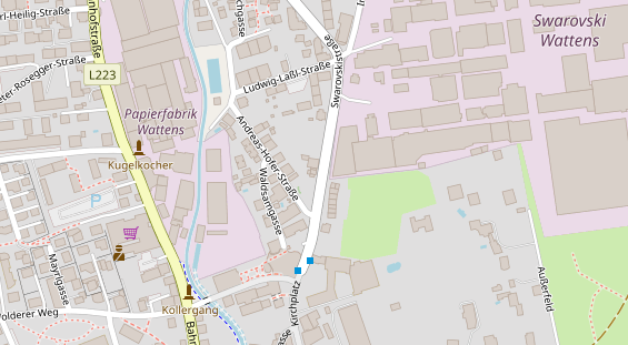 Restaurant auf Karte