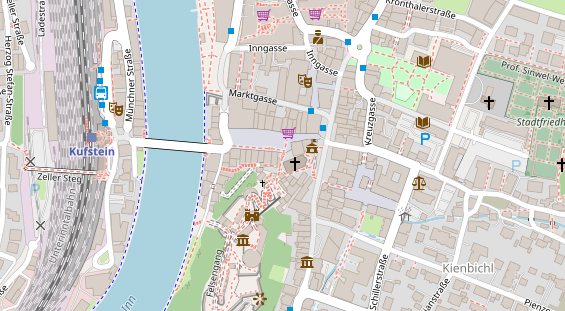 Restaurant auf Karte