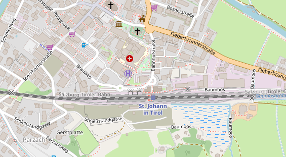 Restaurant auf Karte