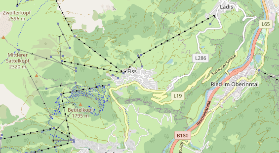 Restaurant auf Karte