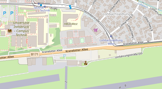 Restaurant auf Karte