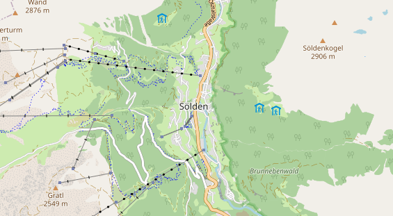 Restaurant auf Karte