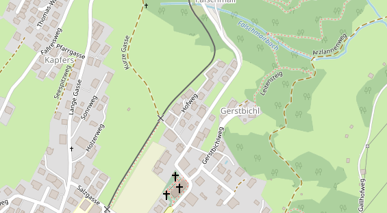 Restaurant auf Karte