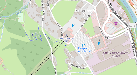 Restaurant auf Karte