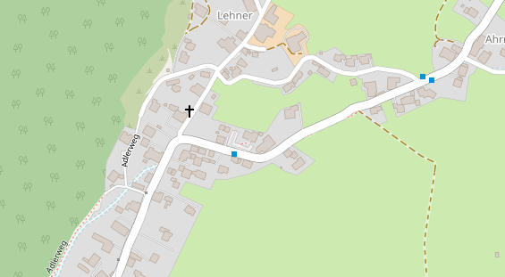 Restaurant auf Karte