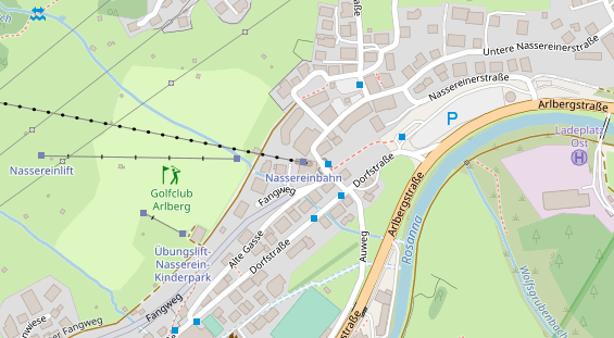 Restaurant auf Karte