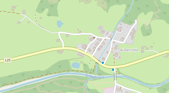 Restaurant auf Karte