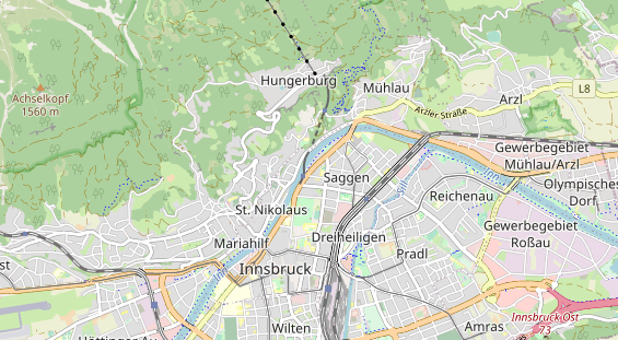 Restaurant auf Karte