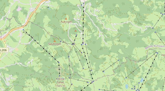 Restaurant auf Karte