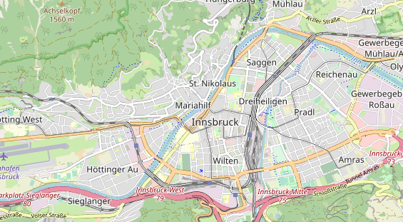 Restaurant auf Karte