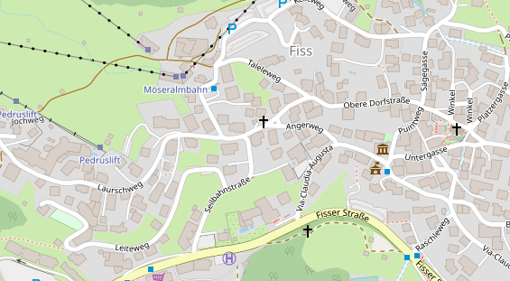 Restaurant auf Karte