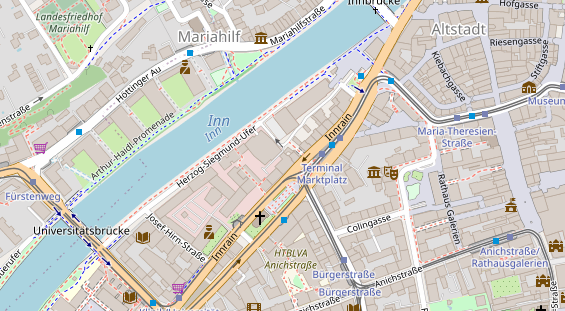 Restaurant auf Karte