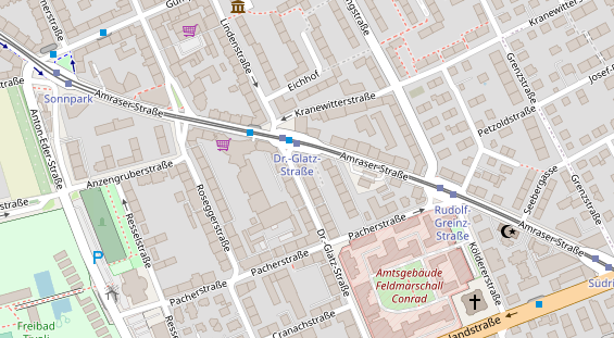 Restaurant auf Karte