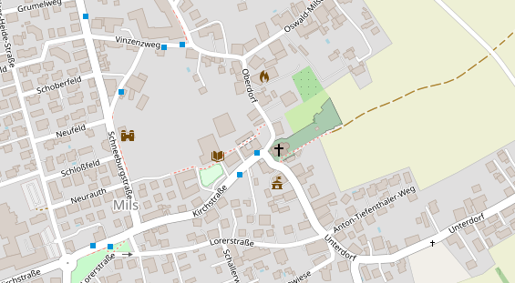 Restaurant auf Karte