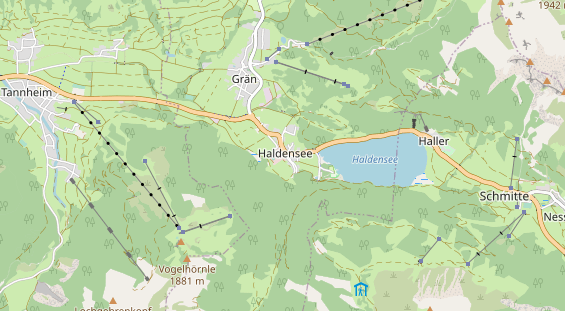 Restaurant auf Karte