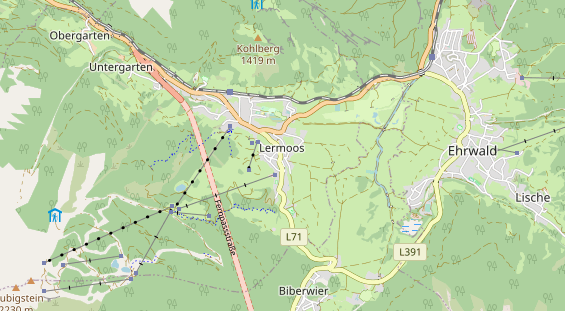 Restaurant auf Karte