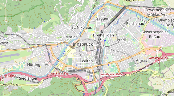 Restaurant auf Karte