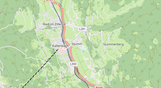 Restaurant auf Karte