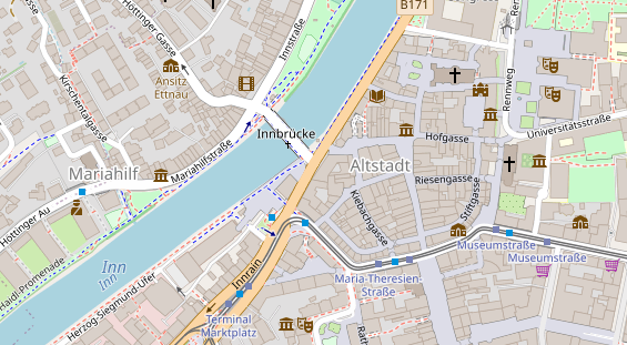 Restaurant auf Karte